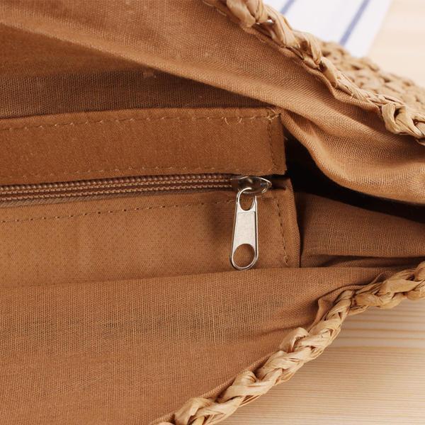 Fashion Braided Polyester Shoulder Bags Beach Bags
