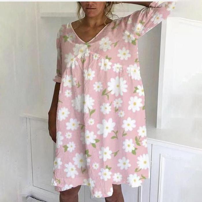 Casual Summer Floral Dress