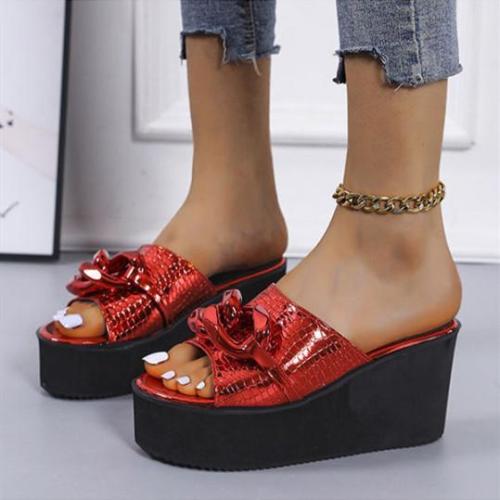 Women's Fashion Chain Platform Slippers