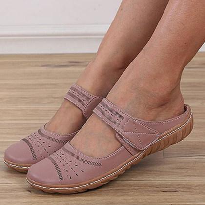 Women's Vintage Cut-out Flat Sandals