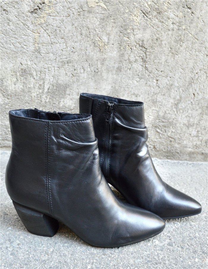 Women's Zipper Ankle Boots Low Heel Boots (Ready for Fal and Win)