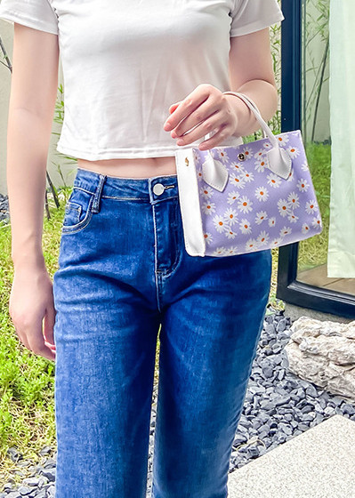 Women Daisy Multifunction Multi-pocket Handbag Shoulder Bag