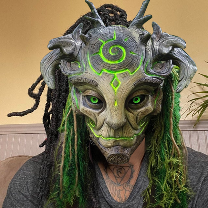 Green Man Forest Spirit Mask Costume Accessories Masks