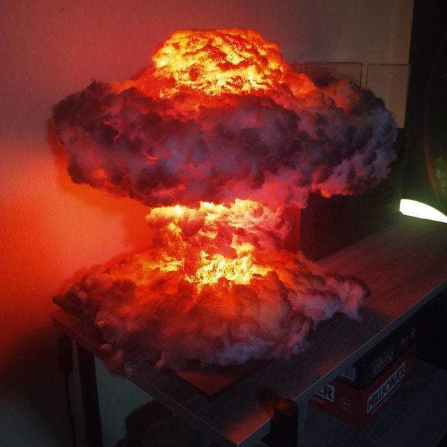 Nuclear Explosion Bomb model LIGHT night lamp