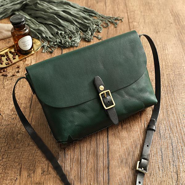The First Layer Of Leather Handmade Handbags Retro Messenger Bag