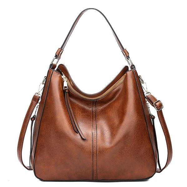 Women's Large Premium Leather Retro Handmade Bag