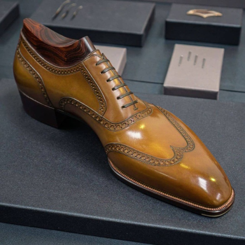 Brown Classic Men's Brogue Dress Shoes