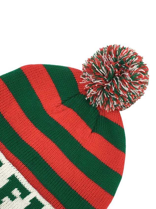 Christmas Striped Letter Warm Hat