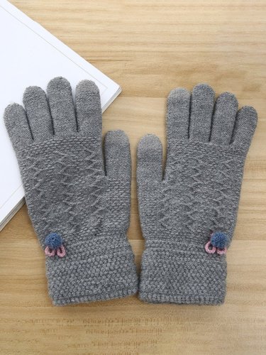 Cashmere Simple Warm Knitted Gloves