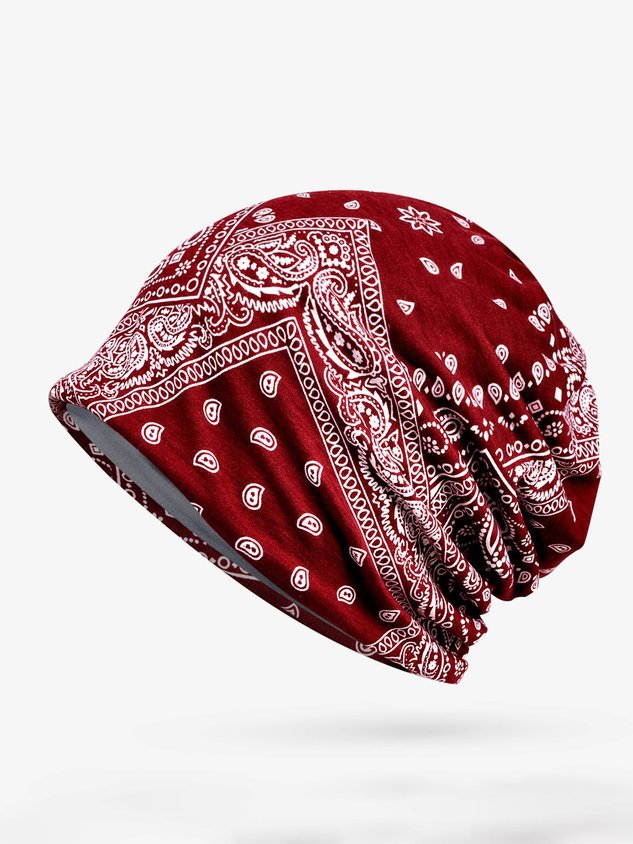 Personalized Ethnic Printed Warm Hat