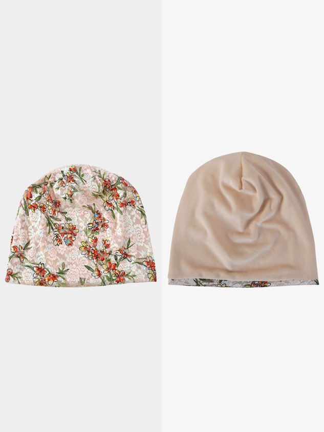 Vintage Floral Lace Warm Hat