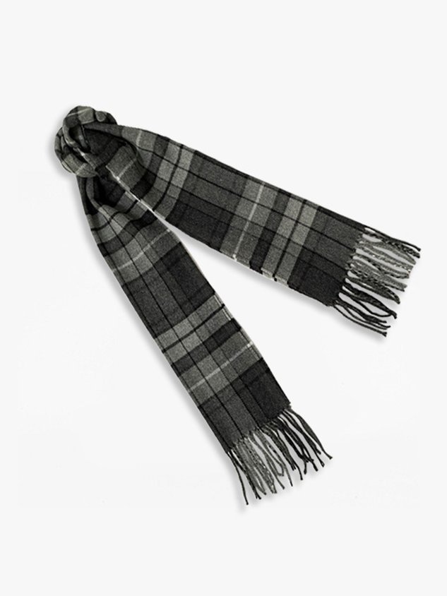 Casual Check Fringe Warm Scarf