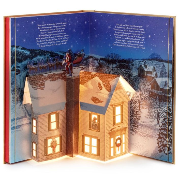 The Night Before Christmas Pop-Up Book With Light And Sound
