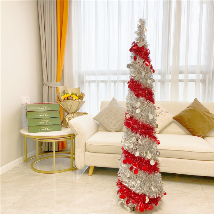 Pop Up Tinsel Christmas Tree