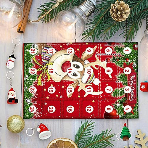 24Pcs 2021 Christmas Advent tree and Wall Resin Ornaments Tree Decor