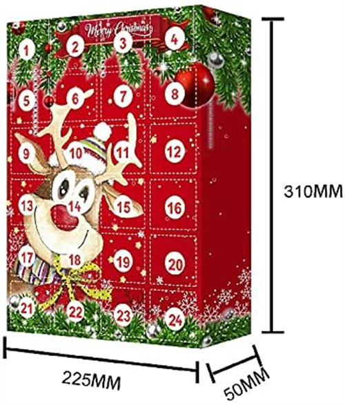 24Pcs 2021 Christmas Advent tree and Wall Resin Ornaments Tree Decor