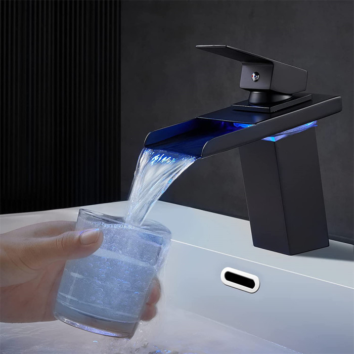 LED Waterfall Spout Faucet