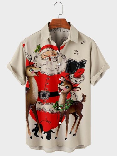 Christmas Vintage Shirt Collar Shirts & Tops