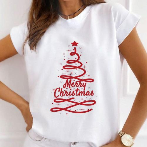 Lovely 2021 Christmas White T-Shirt Y