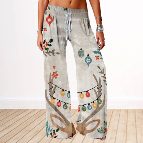Christmas Series Casual Loose Low-waist Trousers