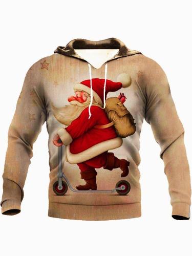 Men's Fun Santa Casual Pullover Hoodie