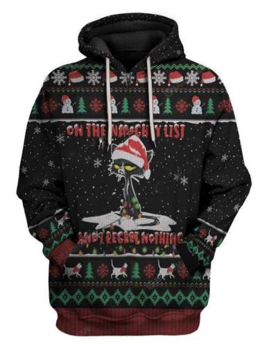 Christmas themed printed hoodie