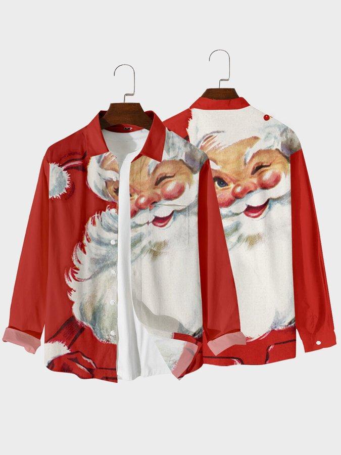 Christmas themed printed shirt