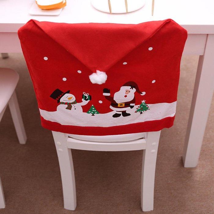 Christmas Decoration Chair Cover Restaurant Holiday Decoration
