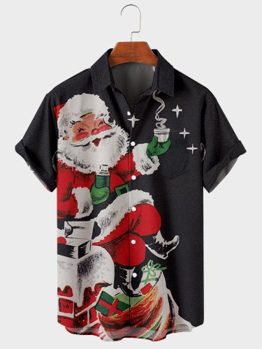 Christmas Shirt Collar Vintage Shirts & Tops