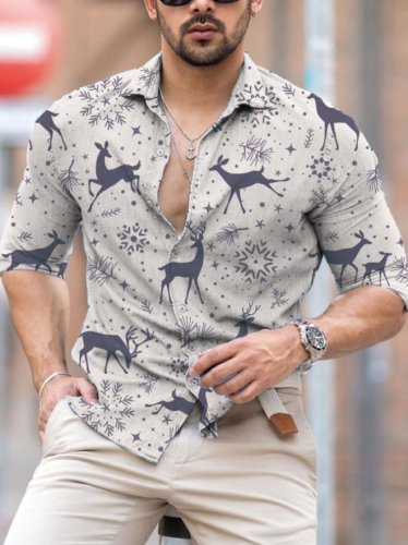 Men's Personalized Christmas Long Sleeve Shirt