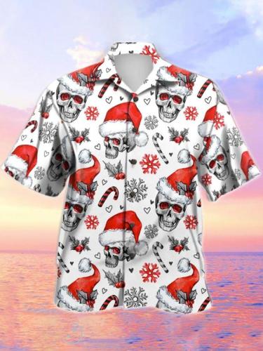 Hawaiian Christmas Print Statement Men's Shirts