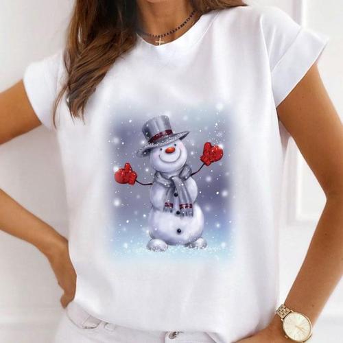 Beautiful Christmas Ladies White T-Shirt I