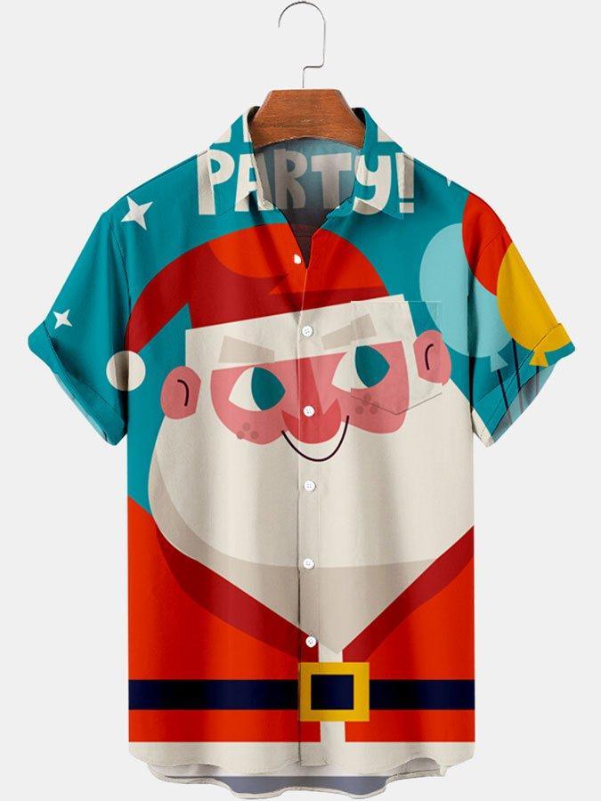 Daily personality Christmas carnival 3D printing Men's Shirt