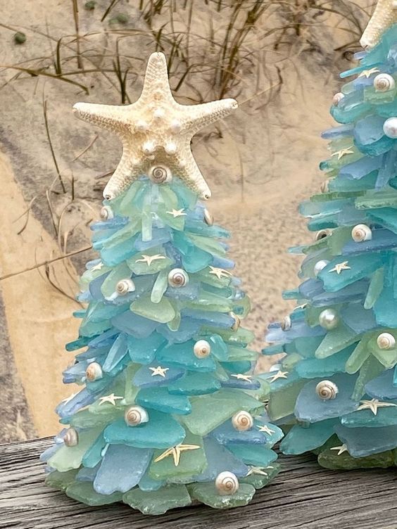 🎄50% OFF Christmas Sale🎄100% Real Sea Glass Christmas Tree