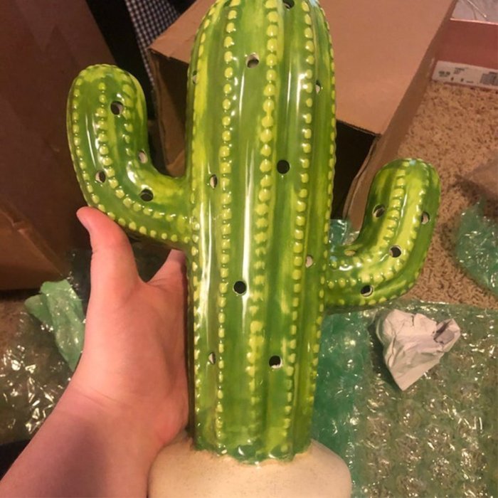 (🎅Early Christmas Sales)Vintage Ceramic Christmas Cactus