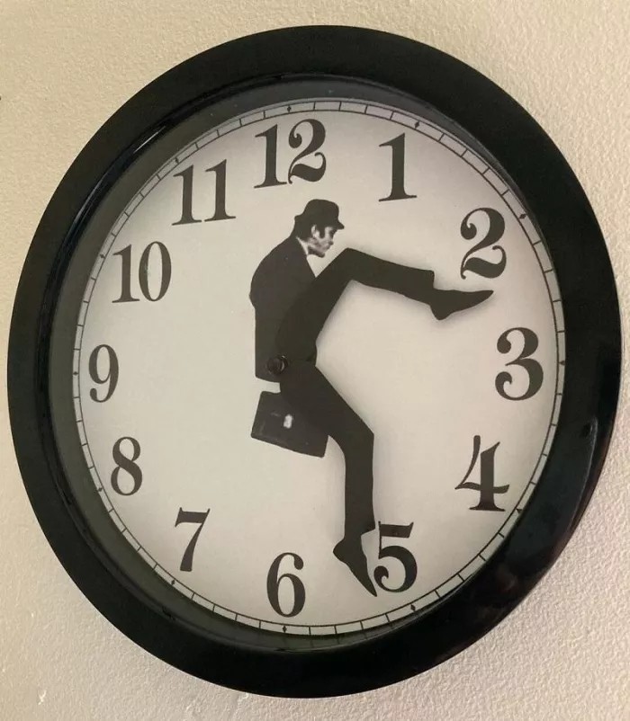 Silly Walk Wall Clock