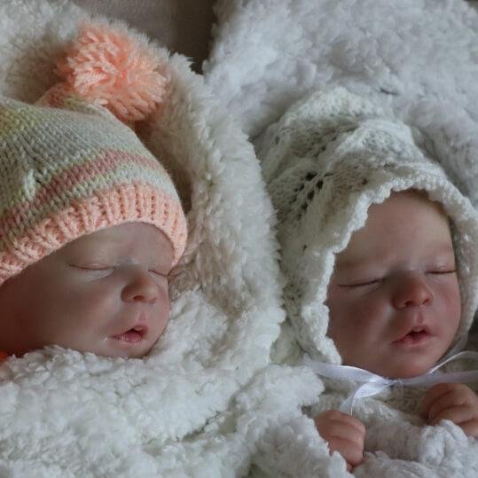 17.5'' Realistic Twin Brothers Truly Reyna and Kyra Reborn Baby Doll Boy