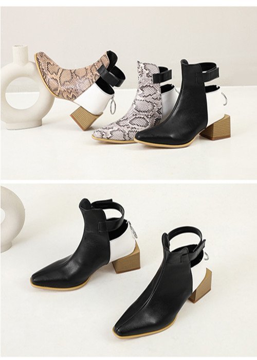 Womens Wedge Booties Slip on Heeled Ankle Boots Round Toe Dress Wedges