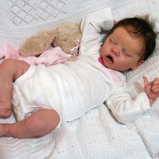17'' Vinyl 
 Rayna Reborn Baby Doll Girl  with Coos and  Heartbeat 