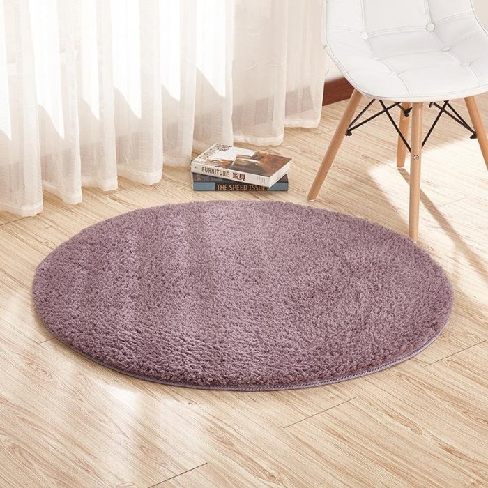 Lamb Velvet Round Carpet Fitness Toga Mat Hanging Basket Pad Computer Chair Cushion Bedroom Living Room Bedside Rug