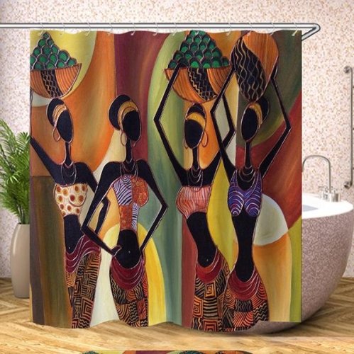 Egyptian Mural Series Shower Curtain