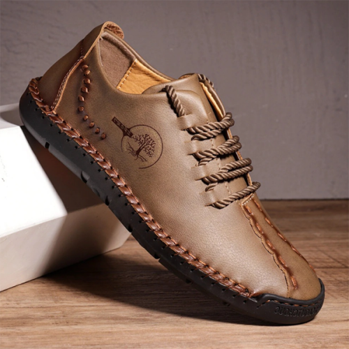 Men's Casual Cowhide Soft Surface Trend Shoes -^