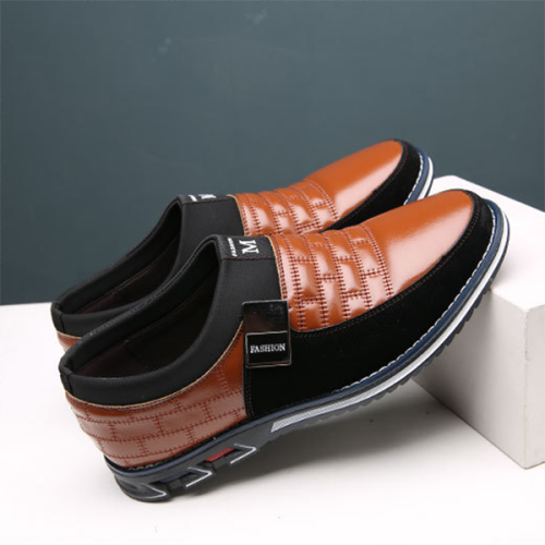 New Men's Casual Cowhide Soft Surface Trend Shoes -^