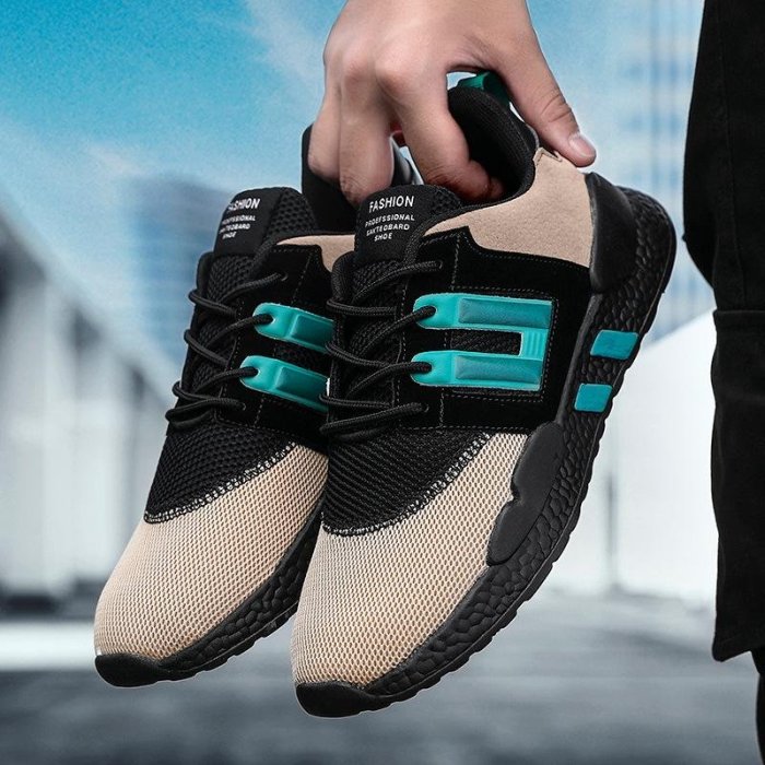 Men's Air Cushion Breathable Sneakers -^