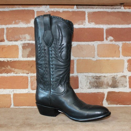 Stallion Men's Western Boot W/Lacing On Top And Buckstitching On Side