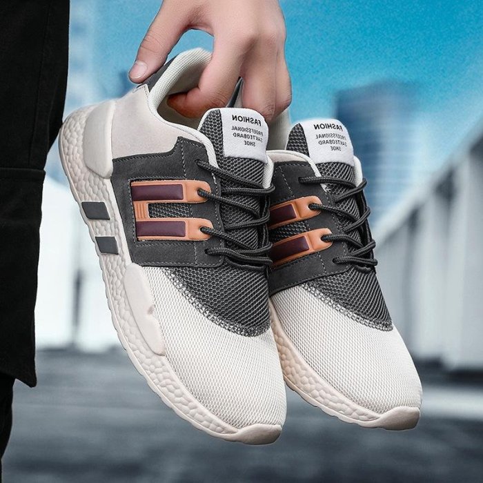Men's Air Cushion Breathable Sneakers -^