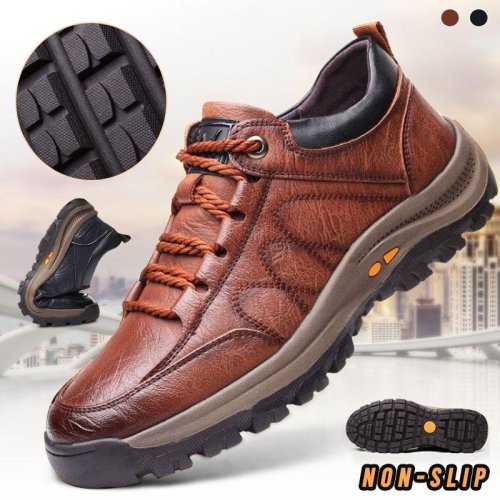 Non-slip outdoor hiking shoes men's platform sports shoes tooling shoes -^