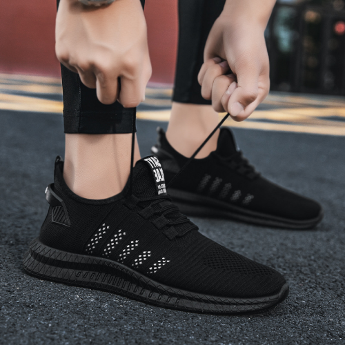Men's Sports Fashion Shoes Breathable Lacing Trendy Casual Shoes -^