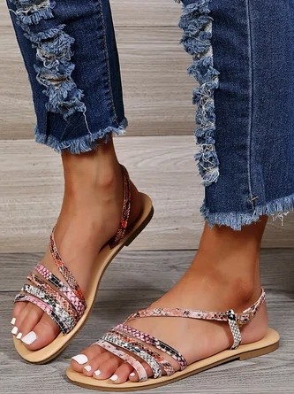 Summer Holiday Fabric Slide Sandals