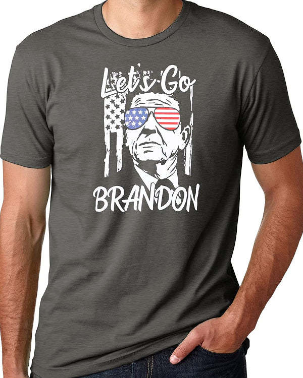 Men's LET'S GO BRANDON Print Casual Short Sleeve Printed T-Shirt